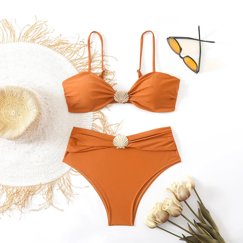 High Waist Bikini Women's Swimsuit Two-piece