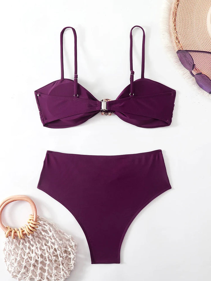 High Waist Bikini Women's Swimsuit Two-piece
