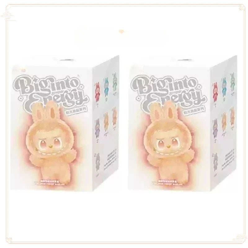 Labubu V3 boîte aveugle les monstres grand dans l'énergie série boîte aveugle vinyle peluche poupée pendentif porte-clés dégradé couleur cadeau Surprise