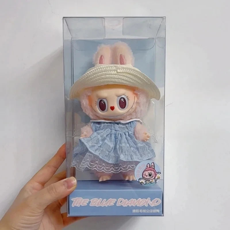 Labubu- Mini Monster V3  – Kawaii Flocked Charm