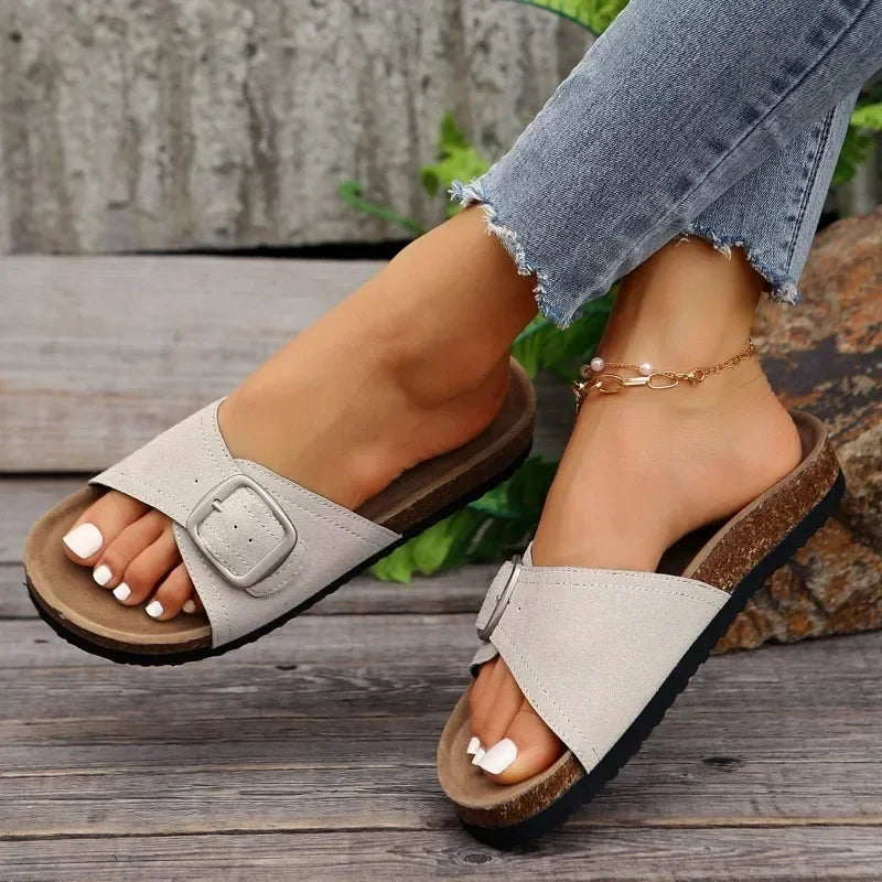 Indy™ – Sandales ouvertes ultra-confort d’été avec boucle chic