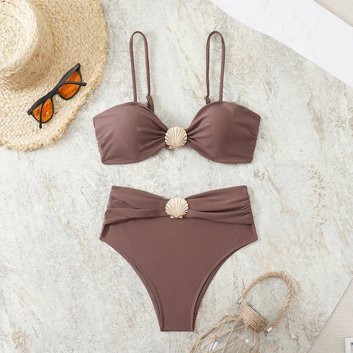 High Waist Bikini Women's Swimsuit Two-piece