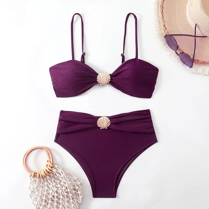 High Waist Bikini Women's Swimsuit Two-piece