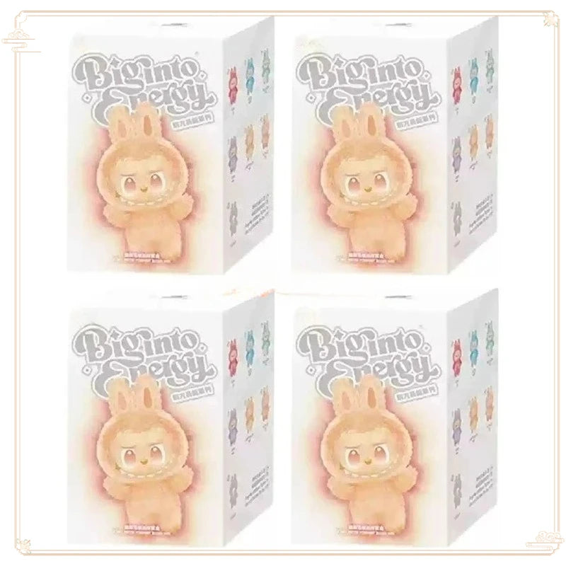 Labubu V3 boîte aveugle les monstres grand dans l'énergie série boîte aveugle vinyle peluche poupée pendentif porte-clés dégradé couleur cadeau Surprise