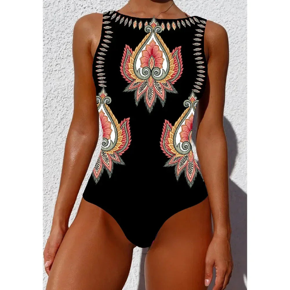 One-piece Swimsuit Flower
