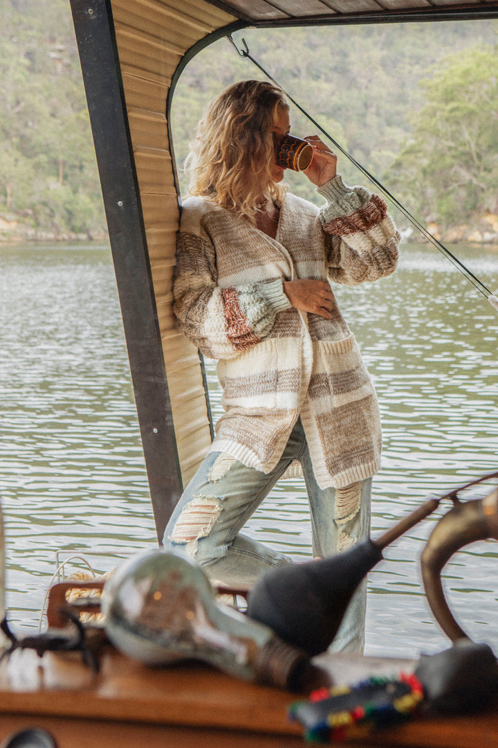 Vanilla Stripe Cardi