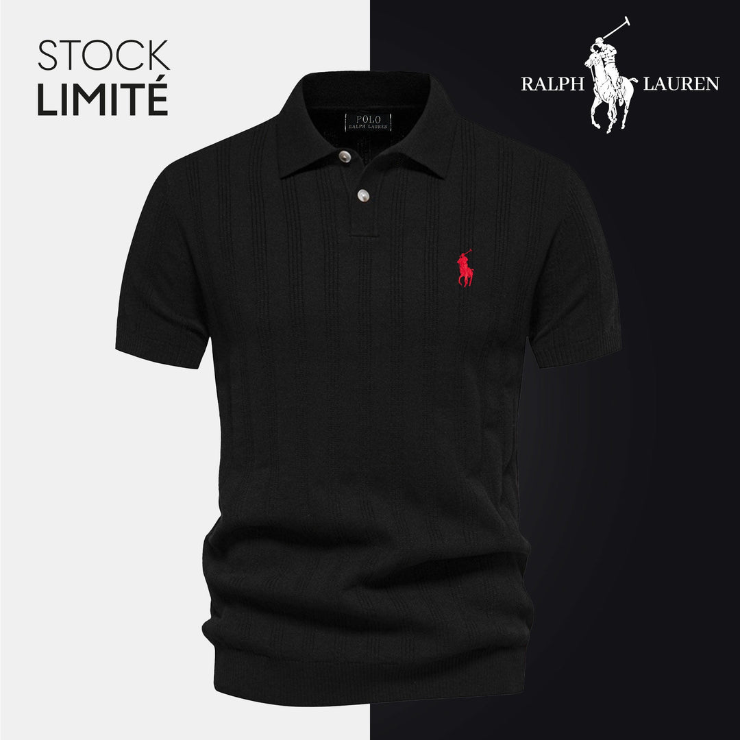 Men's Textured Knit Polo RL