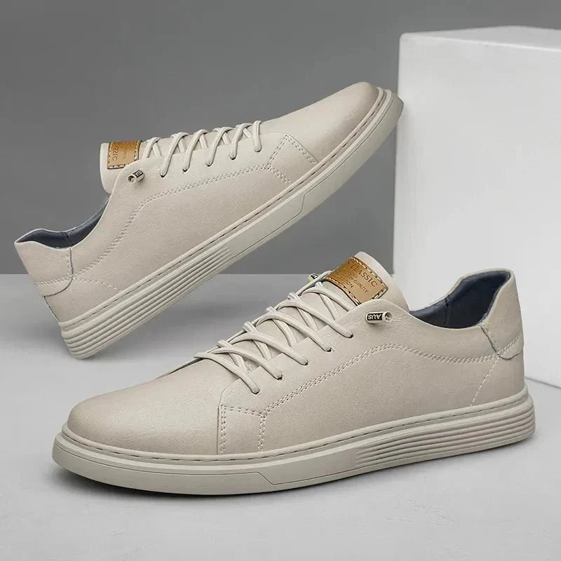 William | Men's Leather Low Top Casual Sneakers
