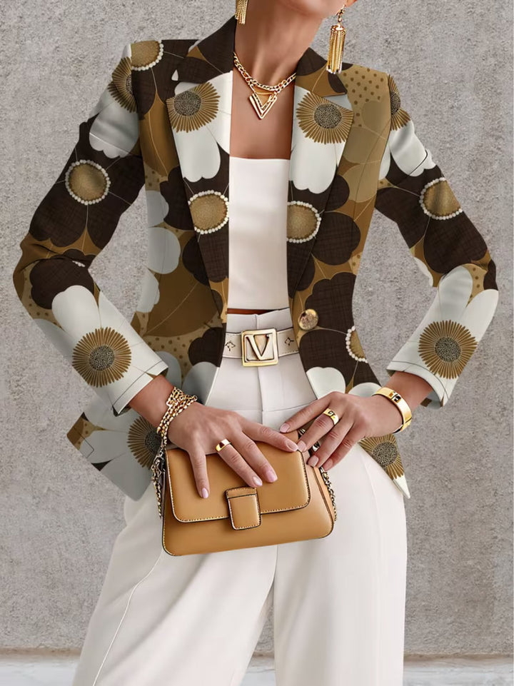 Clothilde™ | Daisy Print Blazer