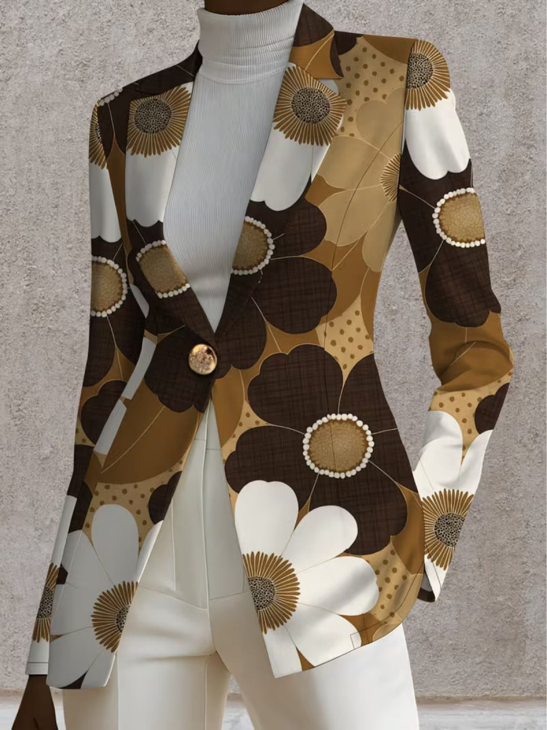 Clothilde™ | Daisy Print Blazer
