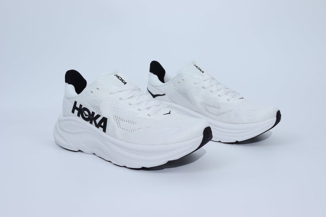 Clifton 10 - HK Unisex Sneakers - White Black