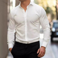 Bernard | Men's Tailored Fit Dress Shirt with Pointed Collar