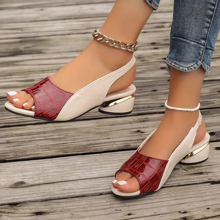 Robey™ – Sandales en cuir orthopédique avec talon bloc et confort premium