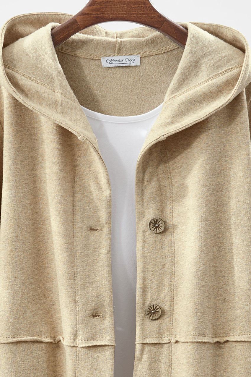 Lightweight Fleece Swing Cardigan