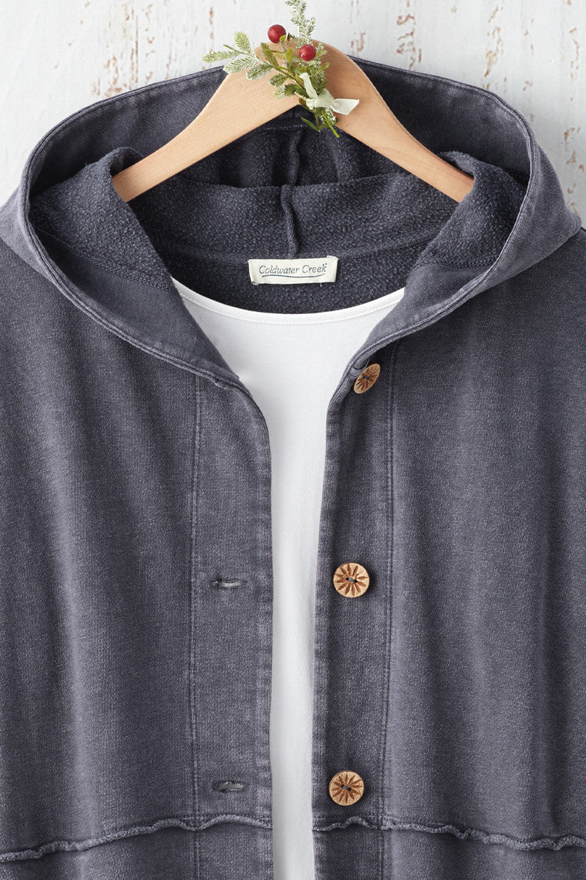 Lightweight Fleece Swing Cardigan