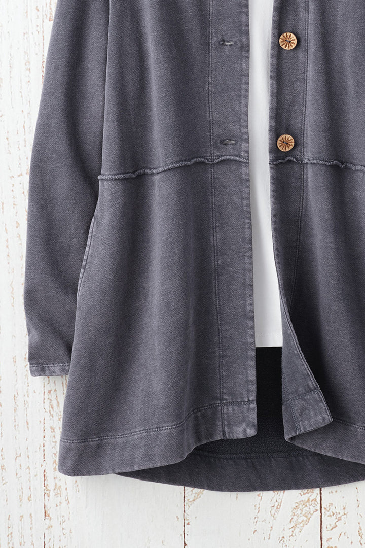 Lightweight Fleece Swing Cardigan