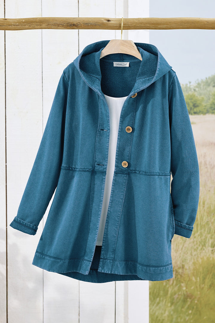 Lightweight Fleece Swing Cardigan
