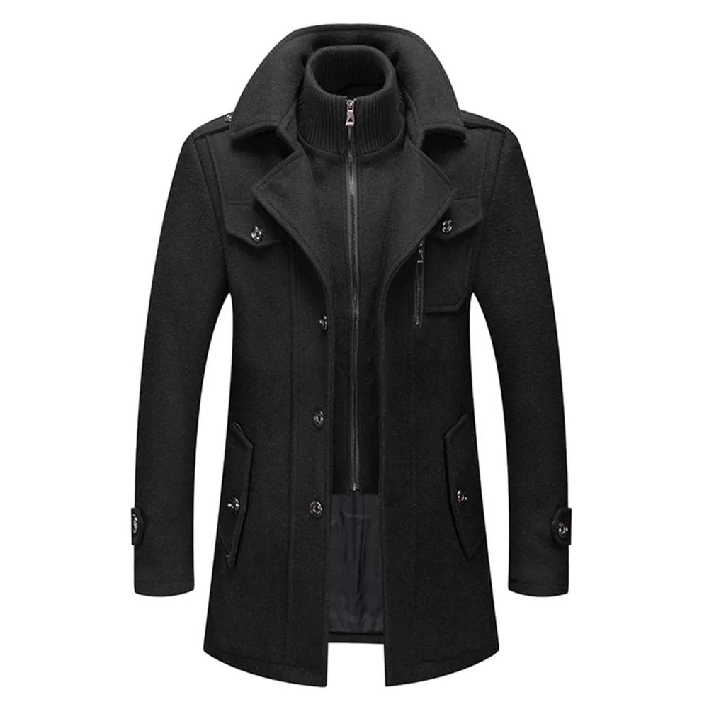 Men's High Collar Coat
