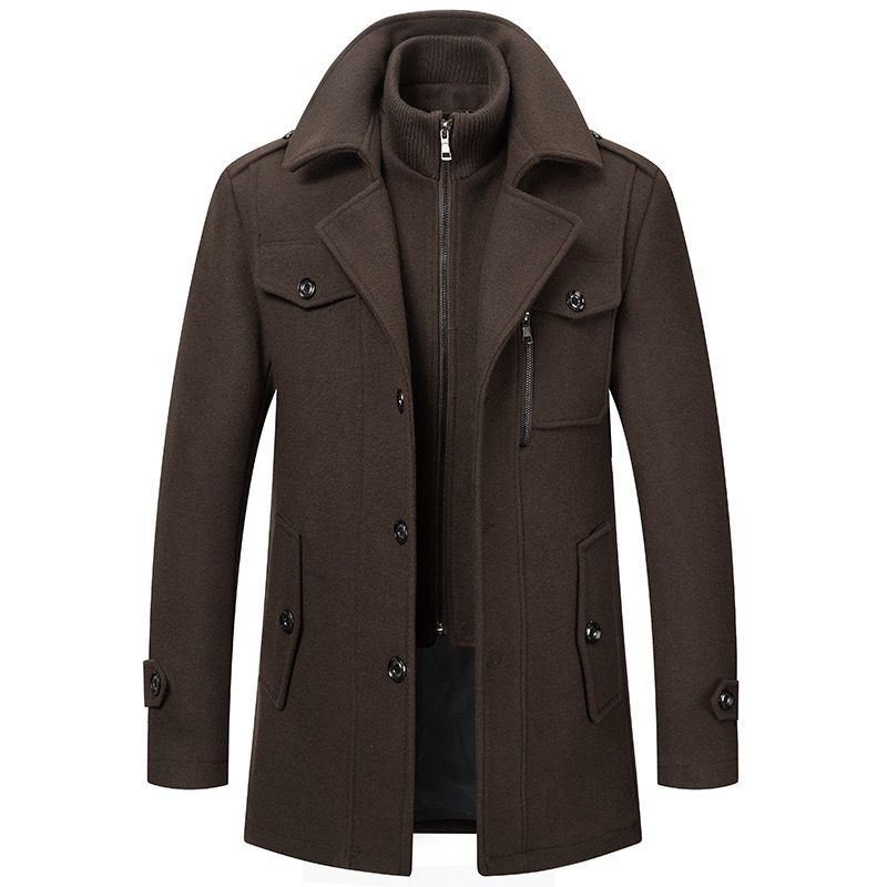 Men's High Collar Coat
