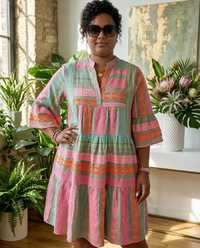 Lucy | Patterned Flowing Midi Dress