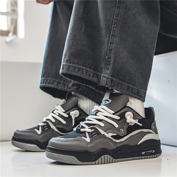 Harlem | Men's Chunky Skate Sneakers with Thick Grip Sole