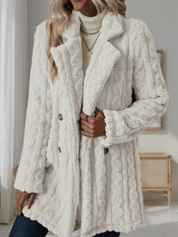 Evelina Double-Breasted Wool Blend Mid-Length Coat
