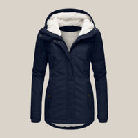 Harper | Women's Sherpa-Lined Hooded Quilted Jacket Fleece Winter Coat